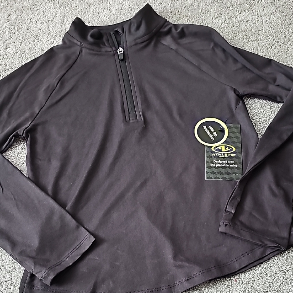 🖤Athletic Black Quarter-Zip Pullover #MM